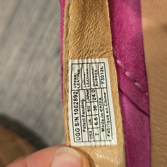 UGG Australia W Marrah Pink Leather Size 7​ - Picture 13 of 13
